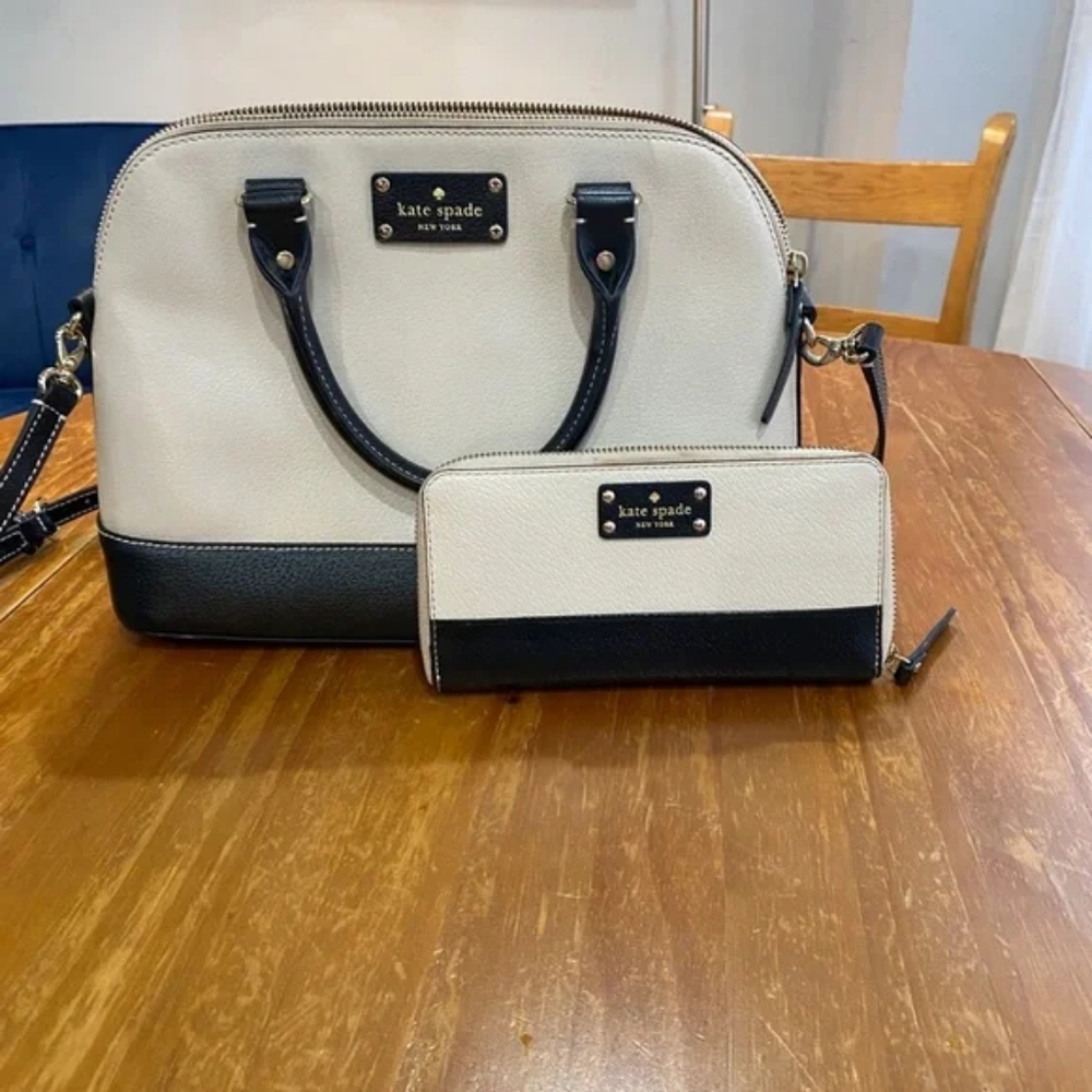 Kate Spade two-tone satchel set